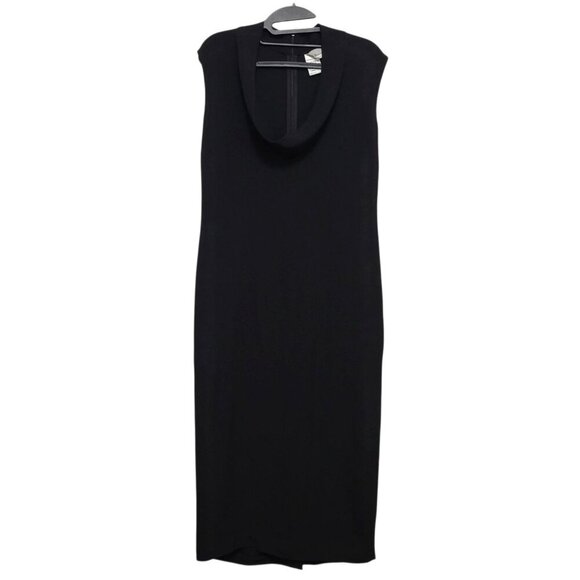 MAXMARA Black Viscose Shift Maxi Dress - Picture 6 of 14